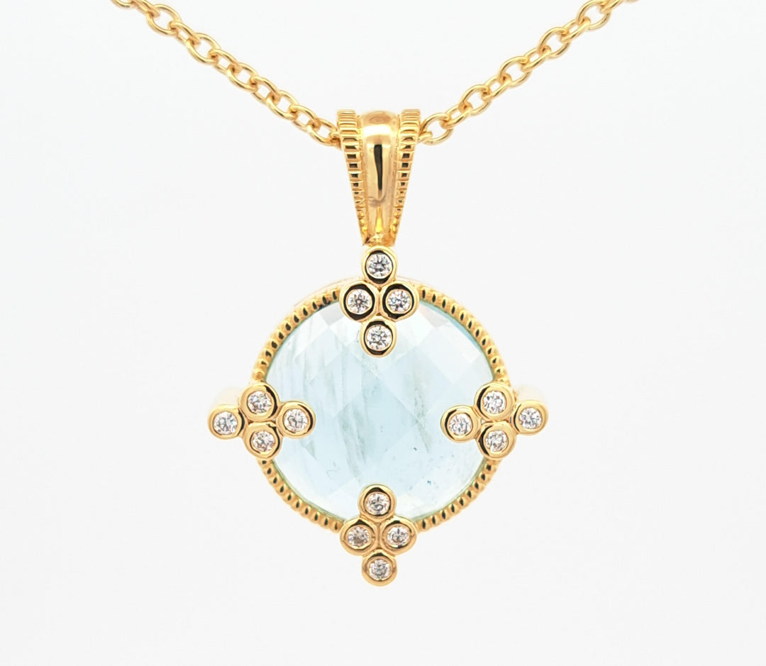 Adeline Pendant - Aquamarine