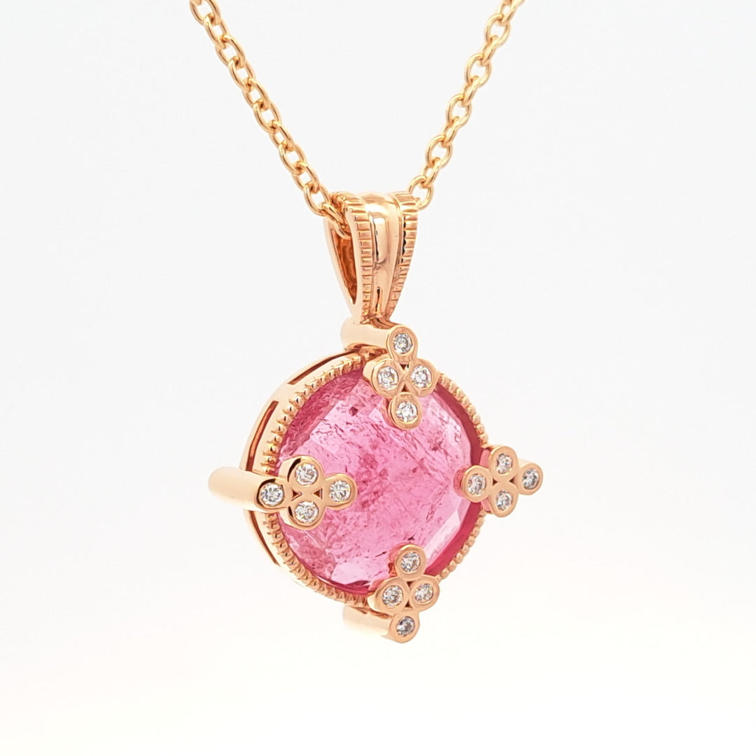 Adeline Pendant - Pink Tourmaline