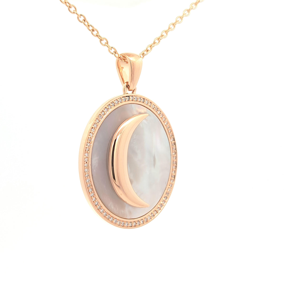Hearts in Heaven Moon Pendant